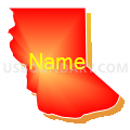 Census Tract 9900, El Dorado County, California (Bright Blending Fill with Shadow)