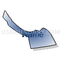 Census Tract 9901, Santa Cruz County, California (Radial Fill with Shadow)