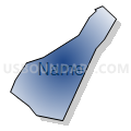Census Tract 1106, Santa Cruz County, California (Radial Fill with Shadow)