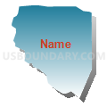 Census Tract 1231, Santa Cruz County, California (Blue Gradient Fill with Shadow)