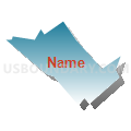 Census Tract 1103, Santa Cruz County, California (Blue Gradient Fill with Shadow)
