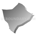 Census Tract 1107, Santa Cruz County, California (Gray Gradient Fill with Shadow)