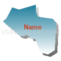 Census Tract 1010, Santa Cruz County, California (Blue Gradient Fill with Shadow)