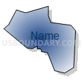 Census Tract 1010, Santa Cruz County, California (Radial Fill with Shadow)