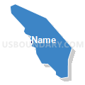Census Tract 1222.02, Santa Cruz County, California (Solid Fill with Shadow)