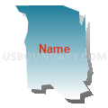 Census Tract 1004, Santa Cruz County, California (Blue Gradient Fill with Shadow)