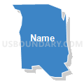 Census Tract 1004, Santa Cruz County, California (Solid Fill with Shadow)