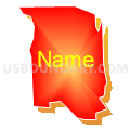 Census Tract 1004, Santa Cruz County, California (Bright Blending Fill with Shadow)
