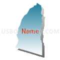 Census Tract 1213, Santa Cruz County, California (Blue Gradient Fill with Shadow)