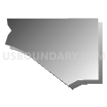 Census Tract 9102.10, Los Angeles County, California (Gray Gradient Fill with Shadow)