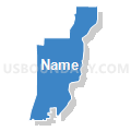 Census Tract 150, Adams County, Colorado (Solid Fill with Shadow)