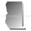 Census Tract 84.01, Adams County, Colorado (Gray Gradient Fill with Shadow)