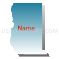 Census Tract 84.01, Adams County, Colorado (Blue Gradient Fill with Shadow)