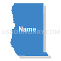 Census Tract 84.01, Adams County, Colorado (Solid Fill with Shadow)