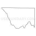 Census Tract 9701, Custer County, Colorado (Light Gray Border)