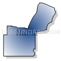 Census Tract 9612.09, Elbert County, Colorado (Radial Fill with Shadow)