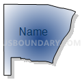 Census Tract 9612.08, Elbert County, Colorado (Radial Fill with Shadow)