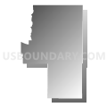 Census Tract 9611, Elbert County, Colorado (Gray Gradient Fill with Shadow)