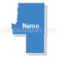Census Tract 9611, Elbert County, Colorado (Solid Fill with Shadow)