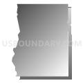 Census Tract 85.43, Adams County, Colorado (Gray Gradient Fill with Shadow)