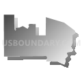 Census Tract 85.40, Adams County, Colorado (Gray Gradient Fill with Shadow)