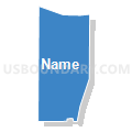 Census Tract 95.53, Adams County, Colorado (Solid Fill with Shadow)