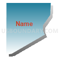Census Tract 93.06, Adams County, Colorado (Blue Gradient Fill with Shadow)