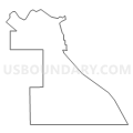 Census Tract 9651, Delta County, Colorado (Light Gray Border)