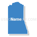 Census Tract 2, Morgan County, Colorado (Solid Fill with Shadow)