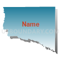 Census Tract 36, Pueblo County, Colorado (Blue Gradient Fill with Shadow)