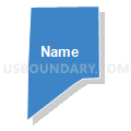 Census Tract 17, Pueblo County, Colorado (Solid Fill with Shadow)