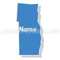 Census Tract 5, Pueblo County, Colorado (Solid Fill with Shadow)