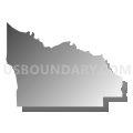 Census Tract 9767, Rio Grande County, Colorado (Gray Gradient Fill with Shadow)