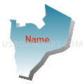 Census Tract 9.04, Pueblo County, Colorado (Blue Gradient Fill with Shadow)