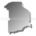 Census Tract 9647, Baca County, Colorado (Gray Gradient Fill with Shadow)