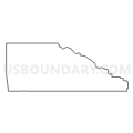 Census Tract 9661, Montrose County, Colorado (Light Gray Border)