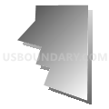 Census Tract 83.86, Denver County, Colorado (Gray Gradient Fill with Shadow)