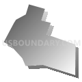 Census Tract 83.87, Denver County, Colorado (Gray Gradient Fill with Shadow)