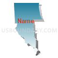 Census Tract 37.01, El Paso County, Colorado (Blue Gradient Fill with Shadow)