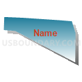 Census Tract 4, El Paso County, Colorado (Blue Gradient Fill with Shadow)