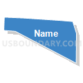 Census Tract 4, El Paso County, Colorado (Solid Fill with Shadow)