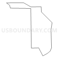 Census Tract 403.04, Lee County, Florida (Light Gray Border)