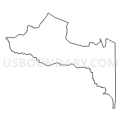 Census Tract 3, Bradford County, Florida (Light Gray Border)