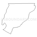 Census Tract 9601, Union County, Florida (Light Gray Border)