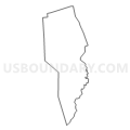 Census Tract 801, Volusia County, Florida (Light Gray Border)