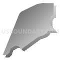 Census Tract 107.05, Santa Rosa County, Florida (Gray Gradient Fill with Shadow)