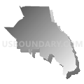 Census Tract 104, Santa Rosa County, Florida (Gray Gradient Fill with Shadow)