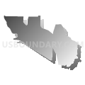 Census Tract 105.02, Santa Rosa County, Florida (Gray Gradient Fill with Shadow)