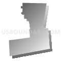 Census Tract 108.17, Santa Rosa County, Florida (Gray Gradient Fill with Shadow)
