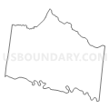 Census Tract 9706, Toombs County, Georgia (Light Gray Border)
